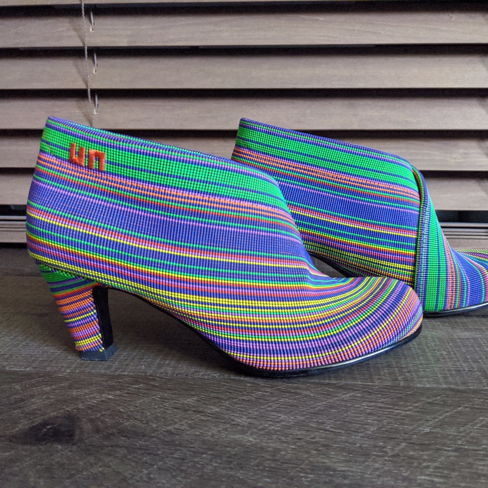 United Nude Mid Fold Bootie, Bright Bold Neon